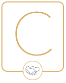 The letter C